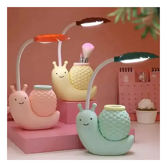 Snail Animal Cute Table Lamp, LED Night Study Light USB Charging...